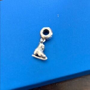 Silver Ice Skate Charm